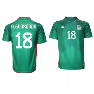 Mexiko Andres Guardado #18 Hemmatröja VM 2022 Korta ärmar